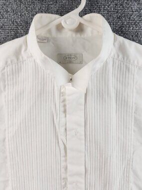 Eton Classic Savoy Estonia 17 Cotton French Cuff Wing White Formal Dress Shirt
